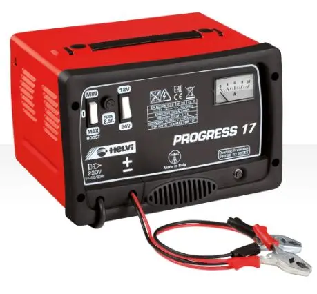 Progress BCG-17 Smart Battery Charger – 12V/24V, 17A Auto-Detect Charging