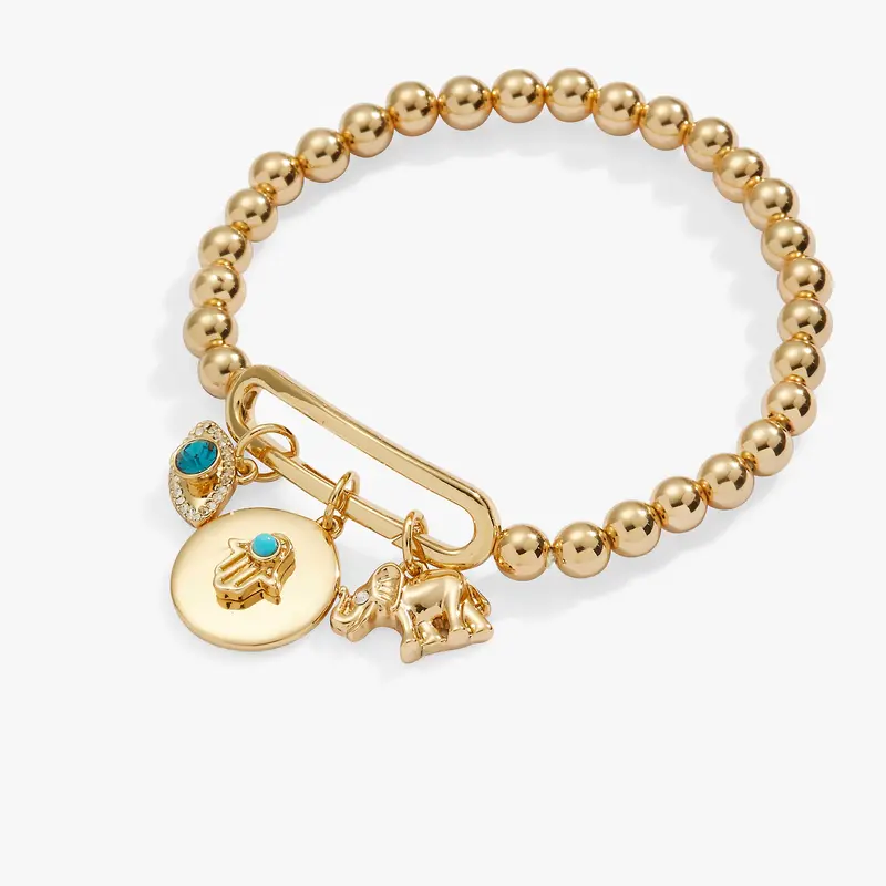 Protective Energy Stretch Bracelet with Custom Charms