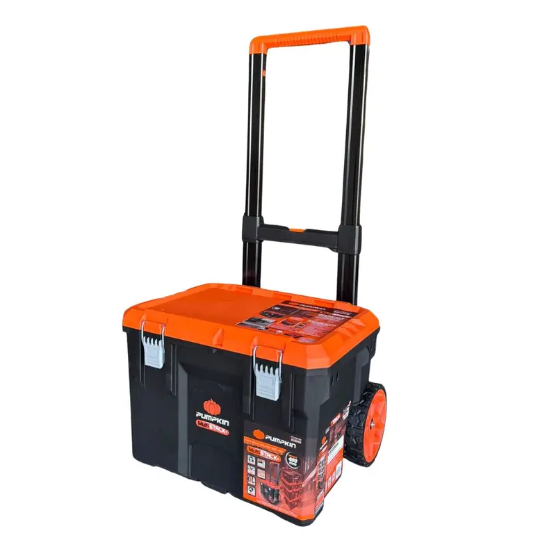 Pumpkin PM20898 L-Size Stackable Tool Trolley Box – 52x44x39cm, Includes Wheels, 2 per Carton