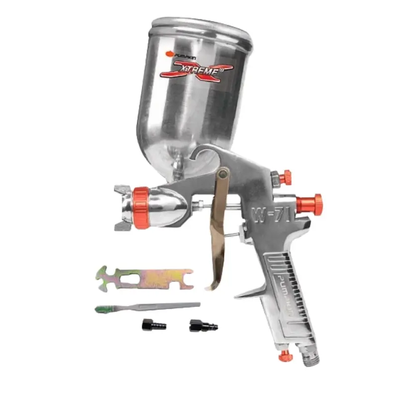 Pumpkin W71G Paint Sprayer – 400cc Gravity-Fed HVLP Spray Gun for DIY & Professional Use, 20 per Carton | PM31835
