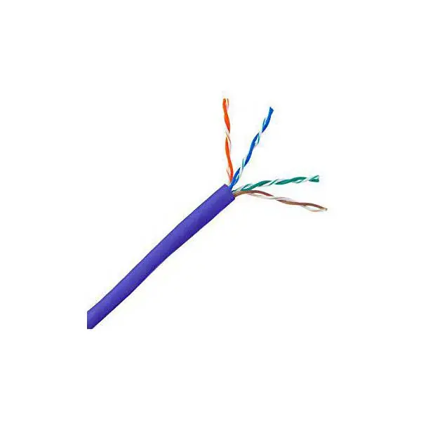 Purple Cat6 Ethernet Cable – 23 AWG, 4-Pair, 600 MHz, PVC Jacket, Sold by the Foot