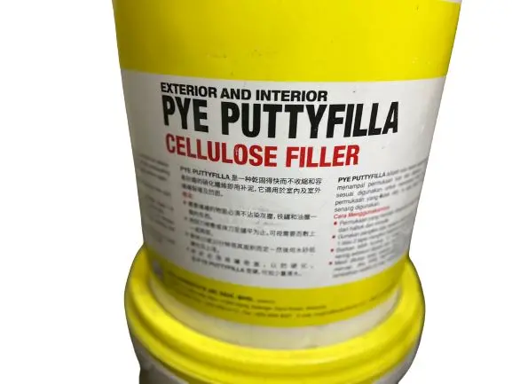 PYE Outdoor Yellow Putty Filler – 25 kg Weather-Resistant Repair Compound