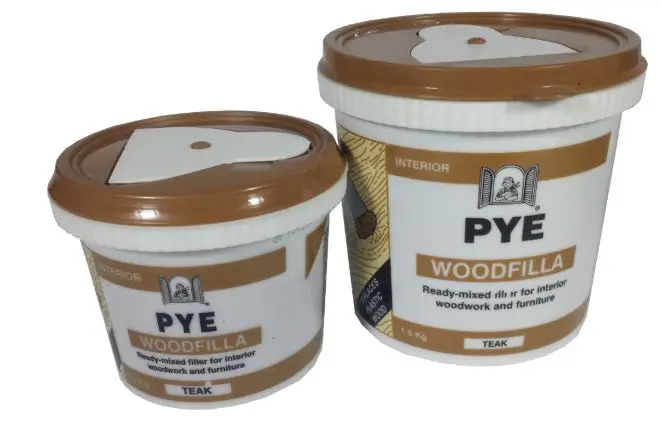Pye Teak-Colored Wood Filler, 25 kg – PUTTY-P-T
