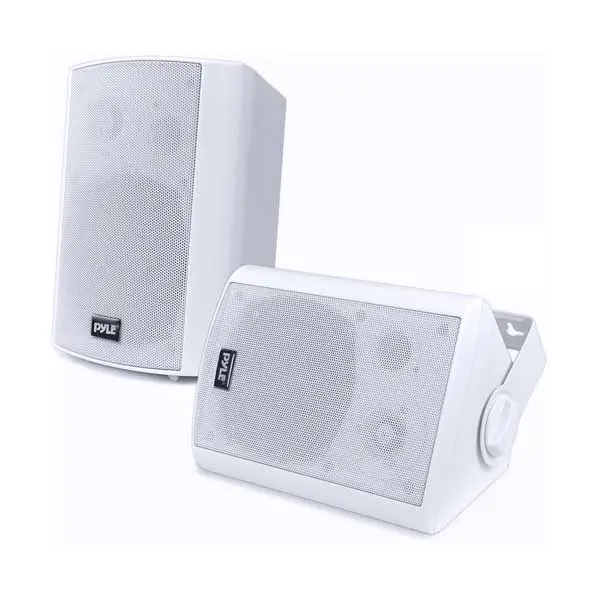 Pyle PDWR51BTWT Weatherproof Bluetooth Wall Speaker – 5.25″, White Finish