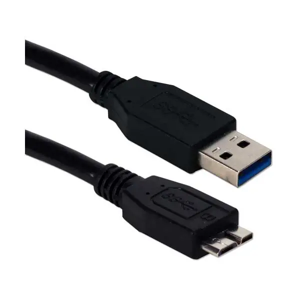 QVS CC2228C-06BK 6-Foot USB 3.0/3.1 Micro-USB Cable — Fast Charging & Data Sync