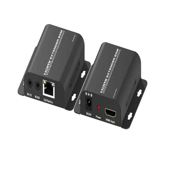 QVS HDMI Extender Plus – IR Support via Cat5e/Cat6 Cable, Long-Range Signal Extension