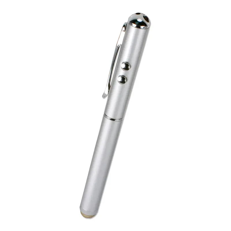 QVS IS4-SV 3-in-1 Laser Pointer, LED Flashlight & Capacitive Stylus for Tablets and Phones