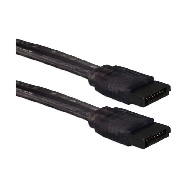 QVS UV-Black SATA III Cable – 24-Inch Internal Data Connection