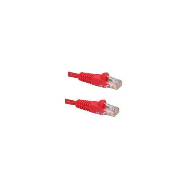 Red Cat5e Booted Ethernet Patch Cable – 50 Feet