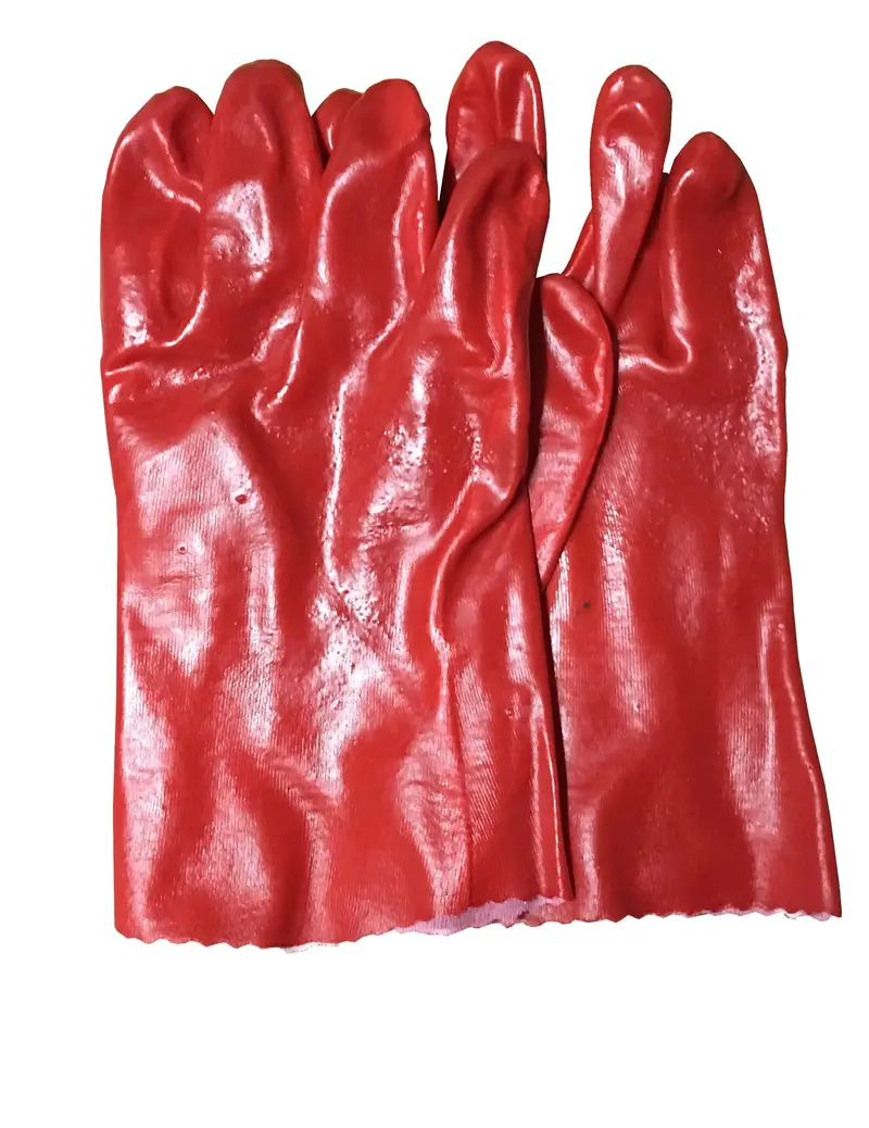 Red Rubber Protective Glove – 10 in Length for General Handling (Model GLOVE-RD10)