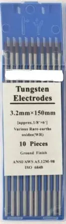 Red TIG Tungsten Electrodes – Stainless Steel Grade, Standard Packaging