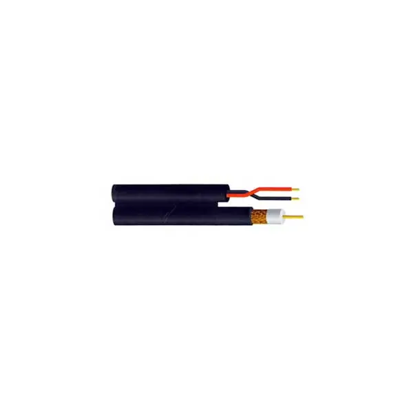 RG59/U Siamese CCTV Cable – 75Ω + 18 AWG Power Pair, 500 ft