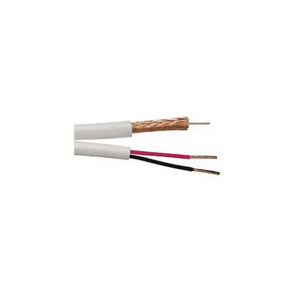 RG59/U Siamese Coax Cable – 20 AWG Video + Dual 18 AWG Power, 500 ft