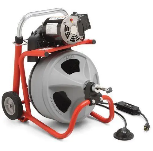 RID-K400 230V Drain Cleaning Machine (1.5″–4″ Pipes) with 75ft C-32IW Cable