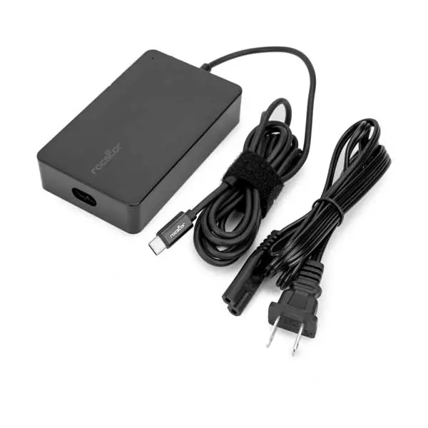 Rocstor Y10A274-B1 100W USB-C Smart Laptop Charger – Compact PD Power Adapter