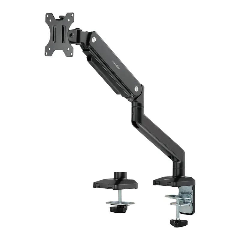 Rocstor Y10N010-B1 ErgoReach ED1 Single Monitor Arm – C-Clamp & Grommet Mount, Supports Up to 34″