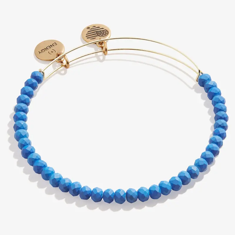 Royal Blue Matte Brilliance Beaded Bangle