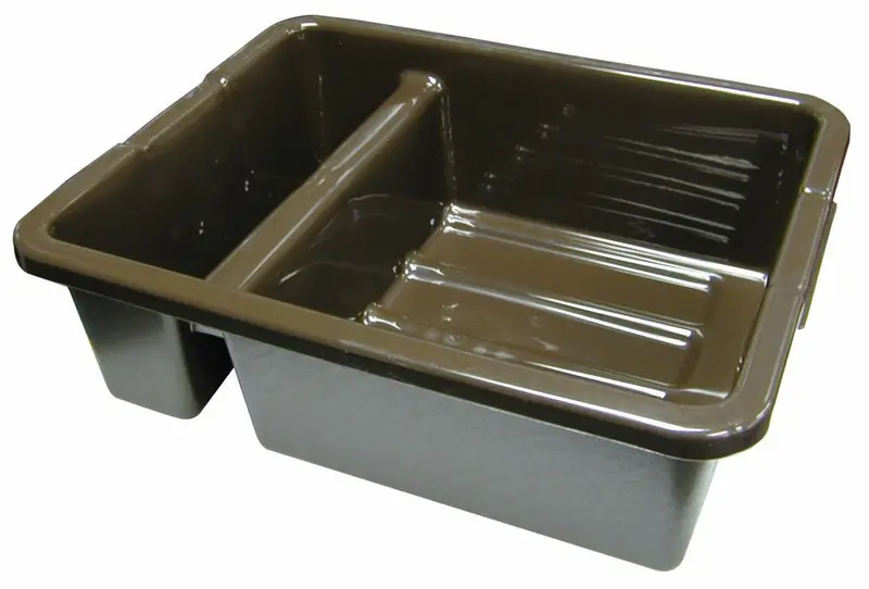 Rubbermaid Divided Brown Bus Box (21.5″ x 17.125″ x 7″)