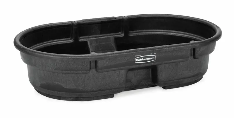 Rubbermaid Heavy-Duty Stock Tank – Classic Black Utility Bin