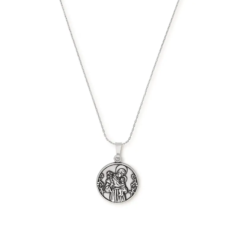 Saint Anthony Devotional Pendant Necklace