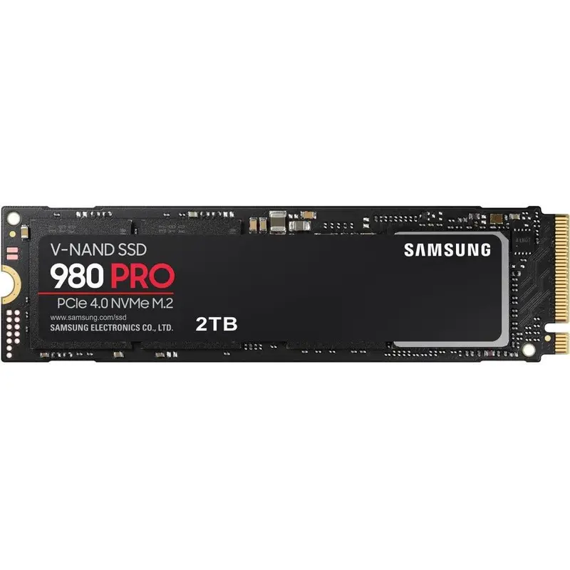 Samsung 980 PRO 2TB — PCIe 4.0 NVMe M.2 SSD with Sequential Read Speeds up to 7,000 MB/s