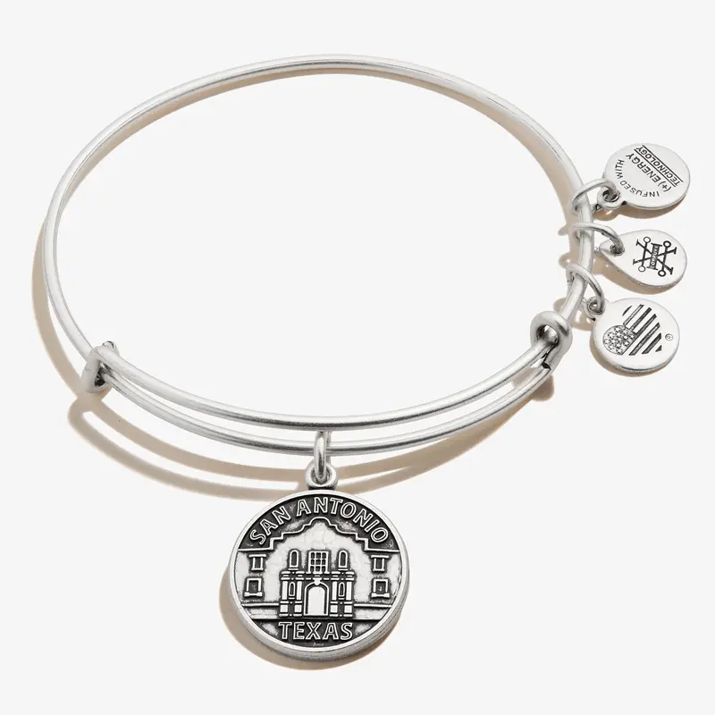 San Antonio City Charm Bangle – Local Pride Bracelet with South Texas Flair