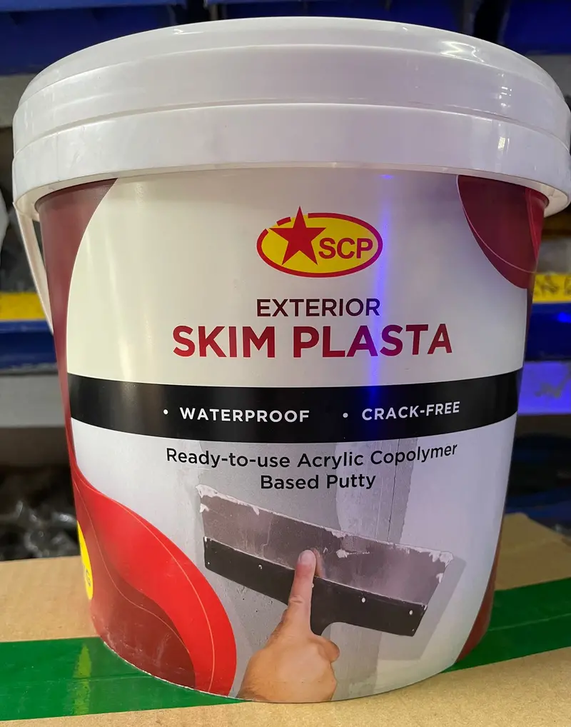 SCP Exterior Skim Plaster – 5 kg Ready-to-Use Compound – Model PUTTY-SCP-EXT5