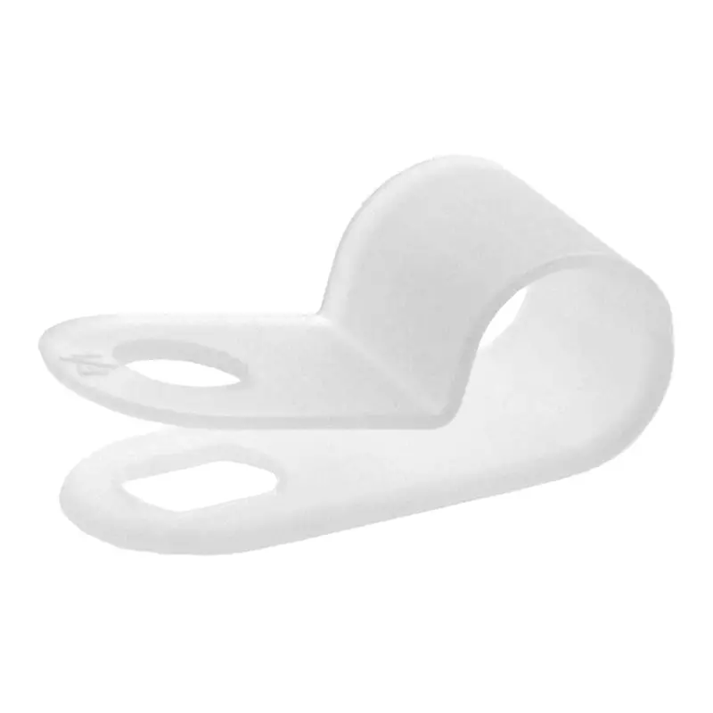 Secure Cable Ties CC-00.25 — 100-Pack of Natural Nylon ¼” Cable Clamps