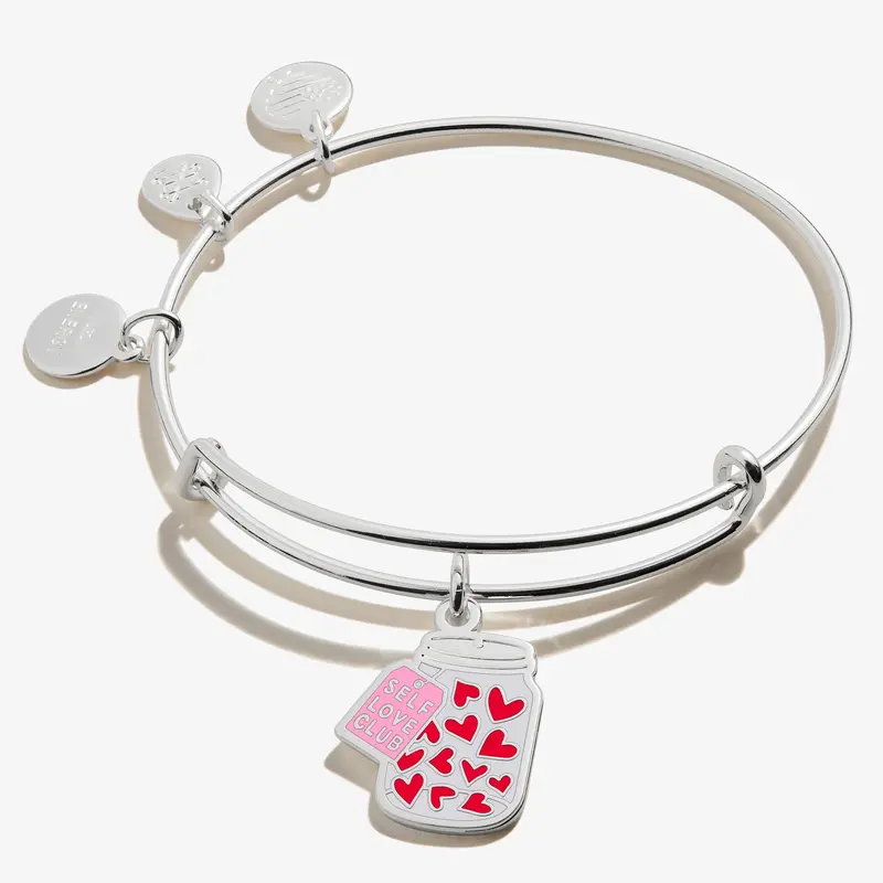Self-Love Charm Bangle Bracelet