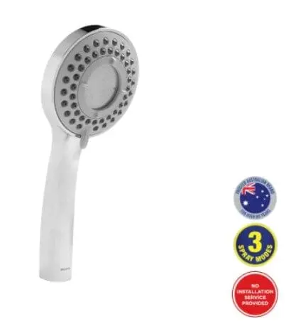 Selleys Chrome 3-Function Adjustable Shower Head – Premium Finish | SEY-S6008