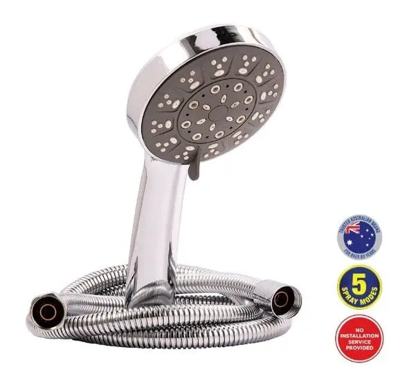 Selleys Classic 5-Function Shower Set with Hose & Bracket – SEY-S6029-S