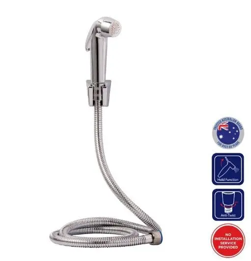 Selleys Classic Chrome Bidet Set with Hose & Mount – SEY-S6105-S