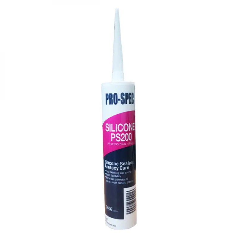 Selleys Pro-Spec Silicone Sealant – 300g Clear/White Premium Construction Grade (24 Units per Carton)