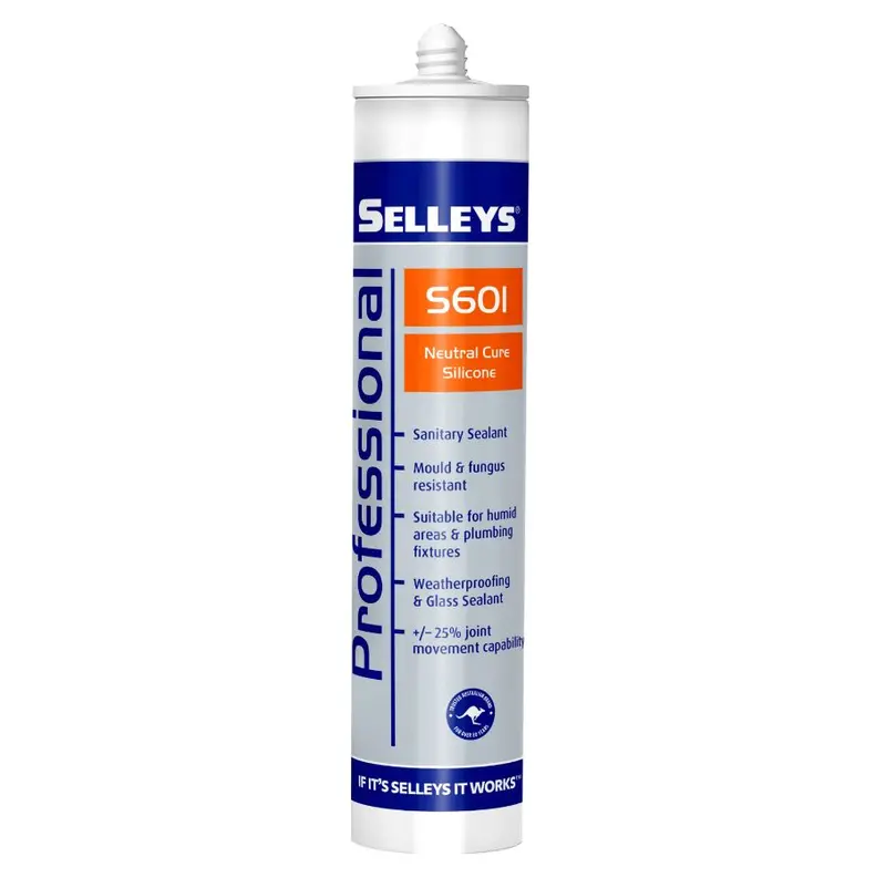 Selleys S601 Premium Neutral-Cure Silicone Sealant – 300g Cartridge