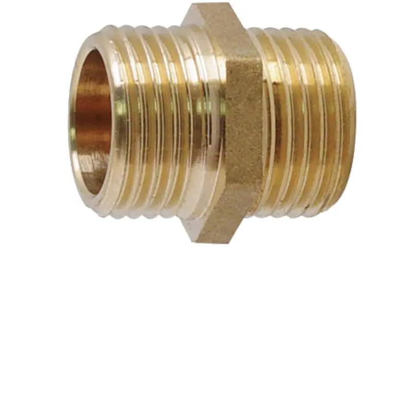 Showy 1-Inch × 1-Inch Brass Nipple (Male-to-Male) | Model SHOWY-5299