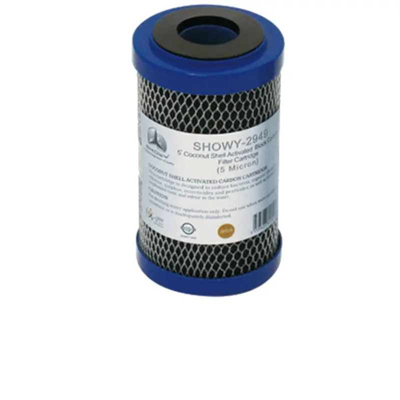 Showy 5-Micron Coconut Shell Activated Carbon Filter Cartridge – 5-Inch Size, Model SHOWY-2949