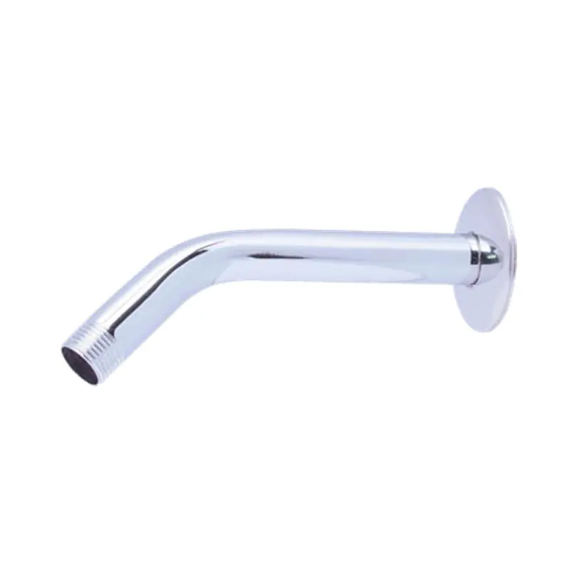 Showy Chrome-Plated Brass Shower Arm with Decorative Flange (7″) – Model SHOWY-8226