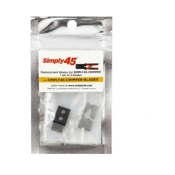 Simply45 SIMPLY45-CRIMPER-BLADES Replacement Wire Trim Blades for Pass-Through Crimpers (2-Pack)