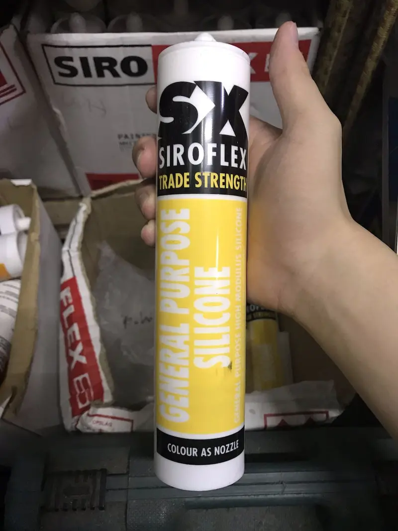 Siroflex Premium Silicone Sealant – 280ml Tube, Available in White, Clear, and Grey