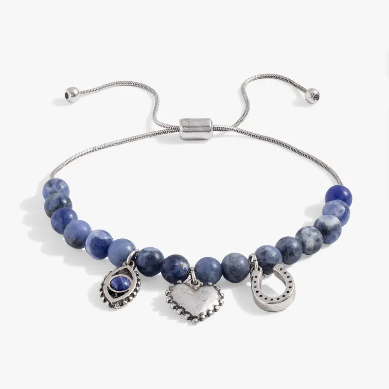 Sodalite Gemstone Bolo Bracelet