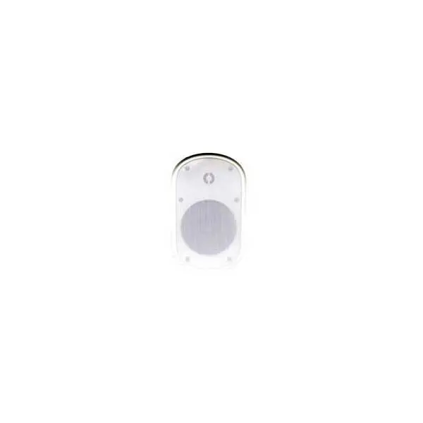Speco SPCE6OW Weatherproof 6.5-Inch Indoor/Outdoor Wall Speaker – 120W, White