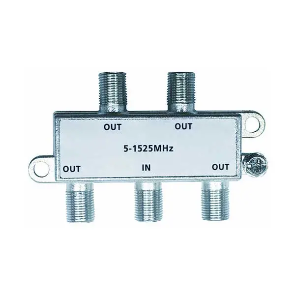 SR Components COAXSP4 MoCA-Compliant Coax Splitter – 4-Way, 75Ω, 5–1525MHz Digital Cable Distribution