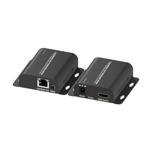 SR Components HHEX20IR HDBaseT HDMI Extender – 4K Signal Transmission Over Single Cat5e/Cat6 Cable