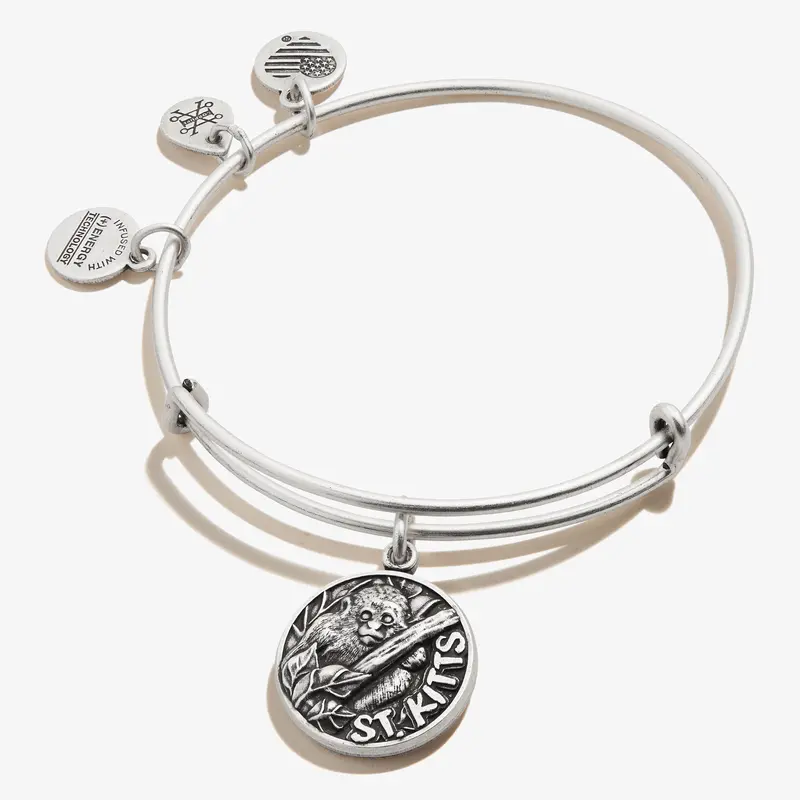 St. Kitts Travel Charm Bangle – Island-Inspired Jewelry