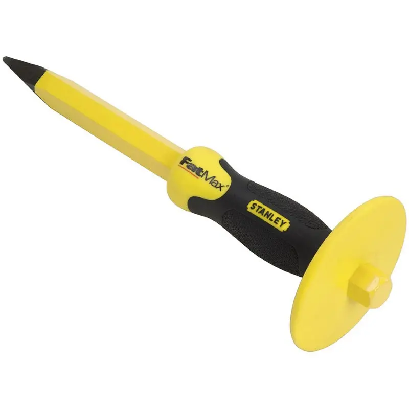 Stanley 16-329 Bull-Nose Concrete Chisel with Safety Guard (3/4″ × 12″)