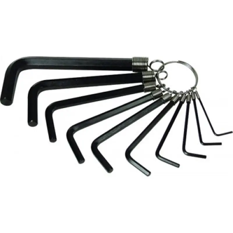 Stanley 69-230 Ring-Style Allen Key Set – 10-Piece Imperial Sizes (1/16″–3/8″)
