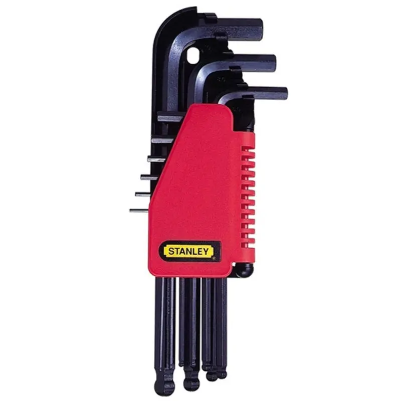 Stanley 69-256 Ball-End Hex Key Set – 9-Piece Metric Tool Kit
