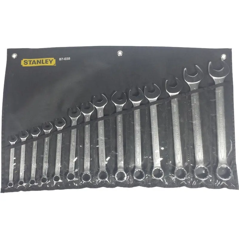 Stanley 87-038-1 14-Piece Metric Combination Wrench Set (10–32 mm)
