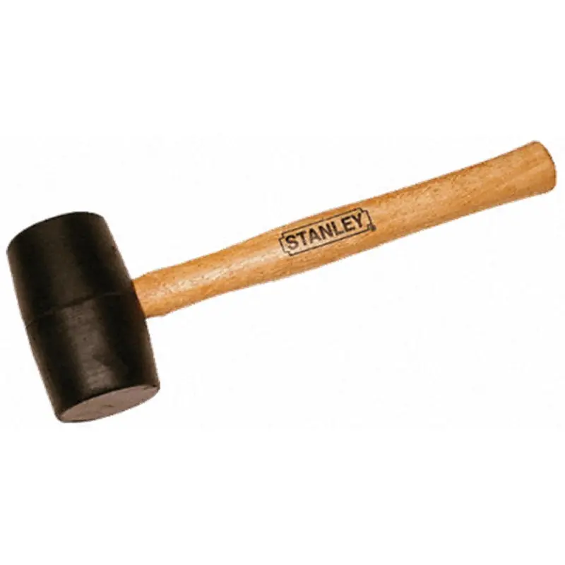 Stanley Premium Rubber Mallet – Shock-Absorbing Head, Ideal for Delicate Assembly – STHT57527-8