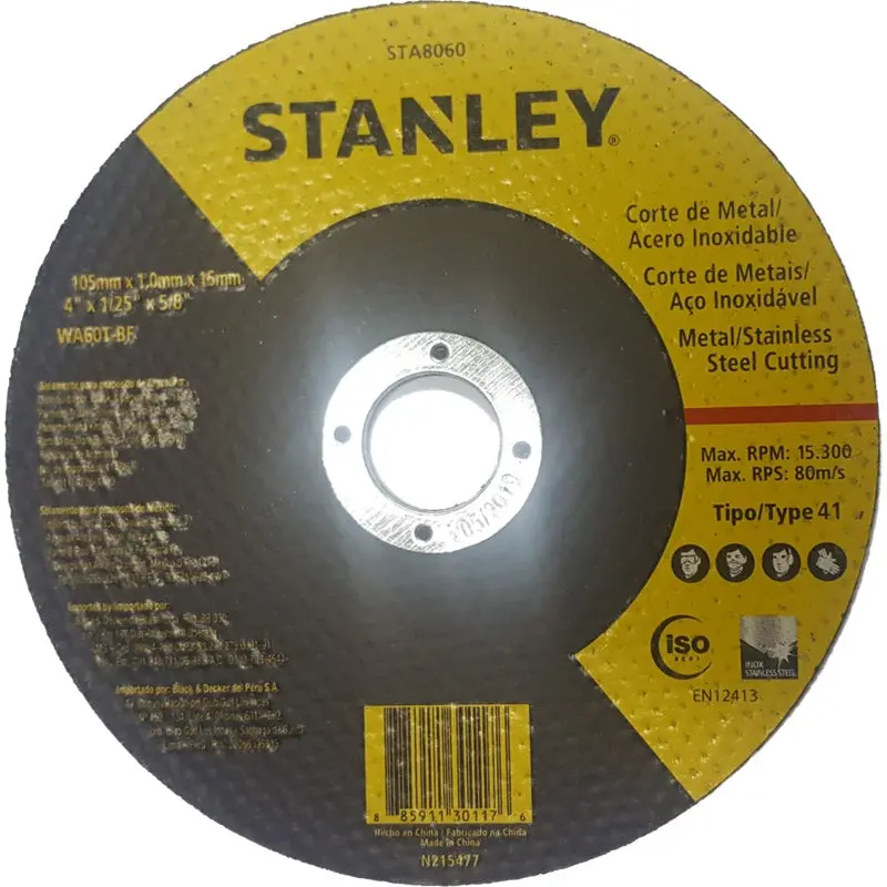 Stanley STA8060SUT Stainless Steel Cut-Off Wheel for Angle Grinders